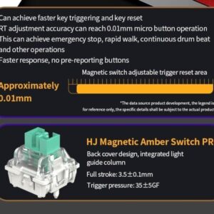 كيبورد قيمنق مغناطيسي ASA ULTRA - استجابة 8KHz ومفاتيح Amber -وZ.1774369942579146