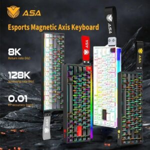 كيبورد قيمنق مغناطيسي ASA ULTRA - استجابة 8KHz ومفاتيح Amber -وZ.1774369942579146