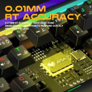 كيبورد قيمنق مغناطيسي ASA ULTRA - استجابة 8KHz ومفاتيح Amber -وZ.1774369942579146