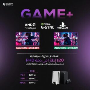 شاشة العاب ماجيستي  MAS1-241K07, 23.8" inch Flat FHD FAST, IPS, 120Hz, 1ms - و Z.17705610268784003