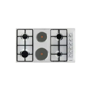 سطح جليم بلت-إن، 86سم، 4عيون غاز&2عين كهرباء P9LVCi | Glem Built-in Hob, 86 cm, 4 Gas Burners & 2 Electric Hotplates