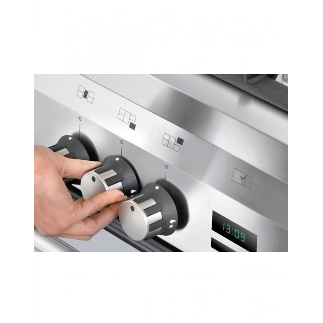 فرن جليم غاز 60 * 100 غاز,استيل امان كامل HT167GIFSMFAF | Glem Gas Cooker, 60 × 100 cm, Gas, Stainless Steel, Full Safety. - الصورة 9