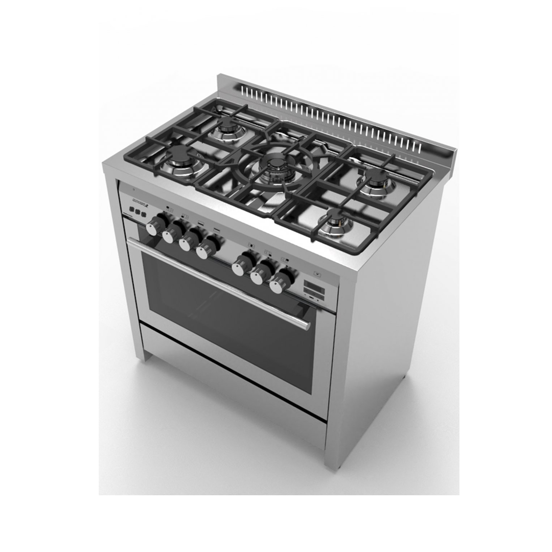 فرن جليم غاز 60 * 100 غاز,استيل امان كامل HT167GIFSMFAF | Glem Gas Cooker, 60 × 100 cm, Gas, Stainless Steel, Full Safety. - الصورة 8