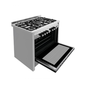 فرن جليم غاز 60*90 غاز,استيل امان كامل HT967GIFSMFAF | Glem Gas 60×90 gas cooker, stainless steel, full safety system.
