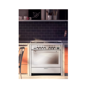 فرن جليم غاز 60*90 غاز,استيل امان كامل HT967GIFSMFAF | Glem Gas 60×90 gas cooker, stainless steel, full safety system.