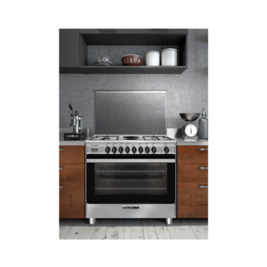 فرن جليم غاز (غاز+كهرباء) 60*90 استيل امان كامل SE966GIFSMF | Glem Gas Cooker (Gas + Electric) 90 × 60 cm, Stainless Steel, Full Safety