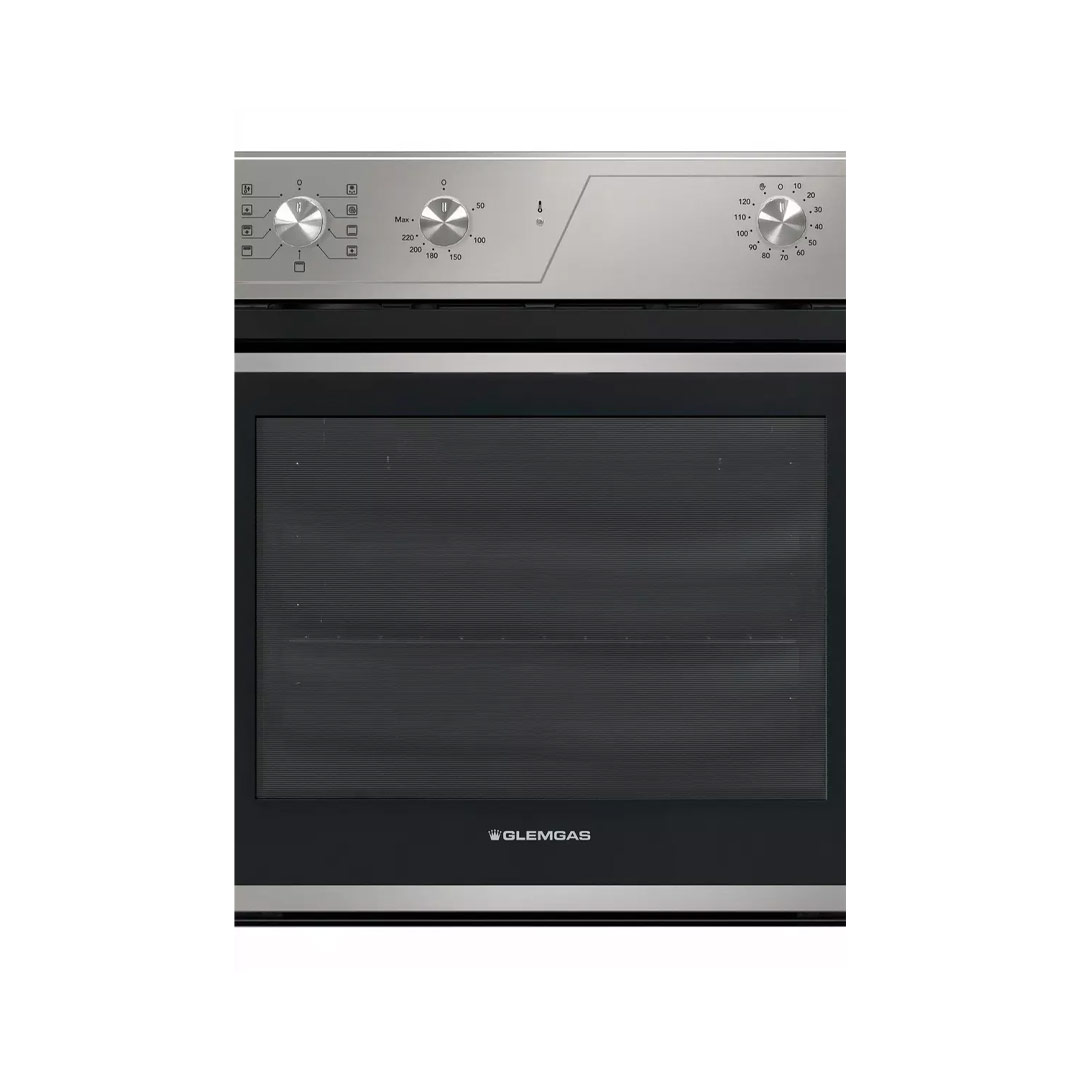 فرن جليم بلت-إن غاز 59.7 سم ، شواية ، متعدد الوظائف - أستيل GFRG21IX | Glem Built-in Gas Oven, 59.7 cm, Grill, Multi-Function, Stainless Steel - الصورة 2