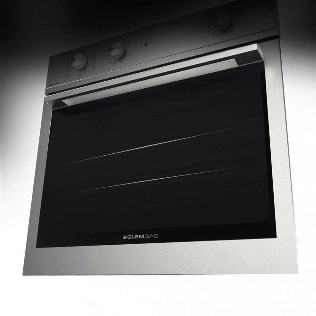 فرن جليم بلت-إن كهرباء،59.7 سم،متعدد الوظائف،9 وظائف - أستيل GFR92IX | Glem Built-in Electric Oven, 59.7 cm, Multi-Function, 9 Functions, Stainless Steel - الصورة 2