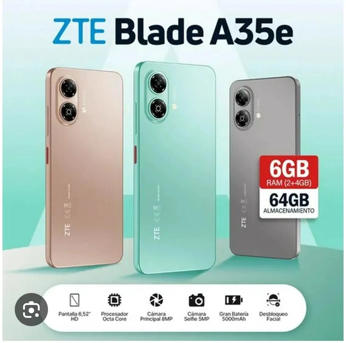 جوال زد تي إي ZTE Blade A35e سعة 64 جيجا مع رام 6 جيجا (2+4) -Z.17802501788957174 - الصورة 3