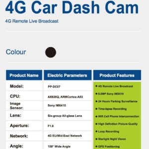 داش كام Phone Planet الذكية 4G بدقة 4K (أمامية وخلفية) -Z.17789610218963284