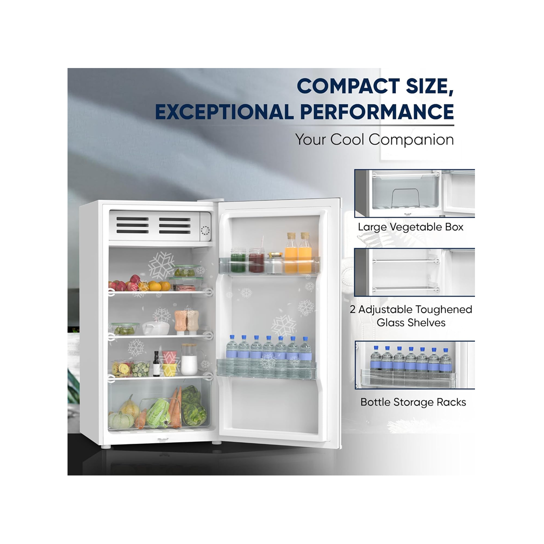 ثلاجة نيكاي 85 لتر ابيض 1باب NRF110N26W | Nikai Refrigerator 85L White 1Door - الصورة 3
