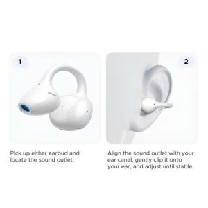سماعة UGREEN ClipBuds Pro بمشبك أذن مفتوح وعزل ضوضاء ذكي. -Z.1782112386931781