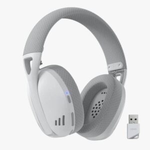 سماعة ألعاب لاسلكية ريدراجون Redragon H848 Ire Pro - أبيض ورمادي-6950376715401