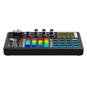 مكسر صوت احترافي وبطاقة صوت للبث المباشر ASA PROFESSIONAL MIXER A12 - أسود-0653998574703