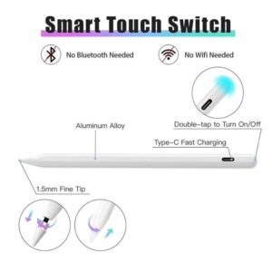 قلم لمس ذكي عالمي CHAPPELINE Stylus Pen شحن Type-C للأجهزة اللوحية - لون أبيض-6973023471246