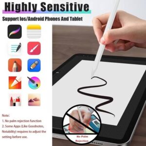 قلم لمس ذكي عالمي CHAPPELINE Stylus Pen شحن Type-C للأجهزة اللوحية - لون أبيض-6973023471246
