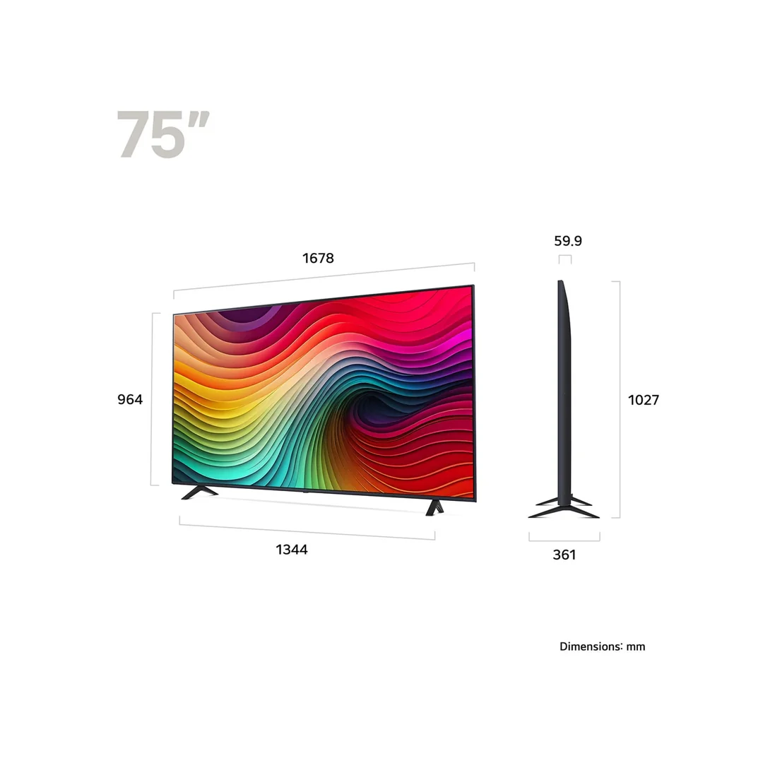 LG LED HDR10 4K تلفزيون 75 بوصة سمارت نانو-75NANO81T6A