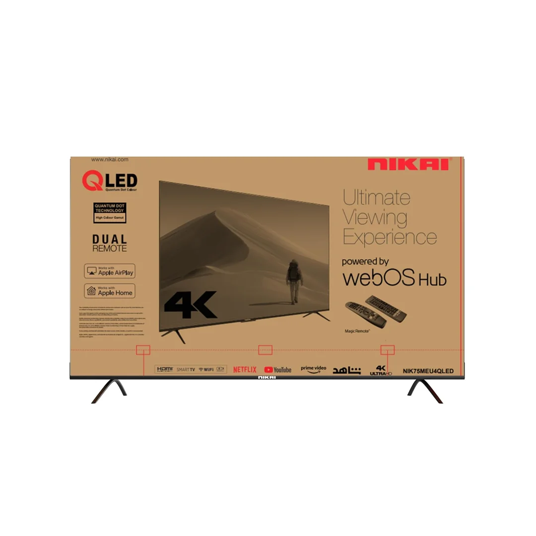 تلفزيون نيكاي 75 بوصة سمارت UHD QLED-NIK75MEU4QLED